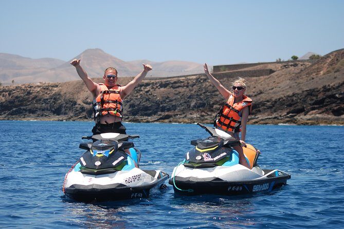 40min Jet Ski at Playa Quemada Lanzarote - Price that makes sense: $120.15 per group, plus the realistic extras