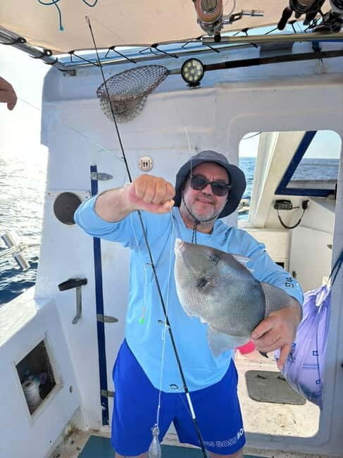 Bottom fishing & light trolling Puerto Calero, Lanzarote - Drinks on Board Make the Trip Feel Less Like Work