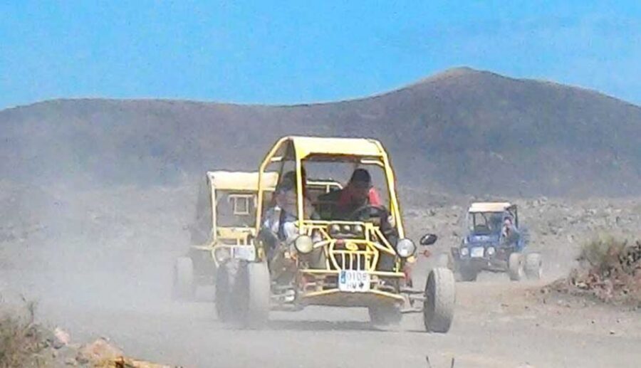 From Lanzarote: Corralejo Buggy Safari - Tamaragua and Villaverde: volcanic country, farms with goats and camels
