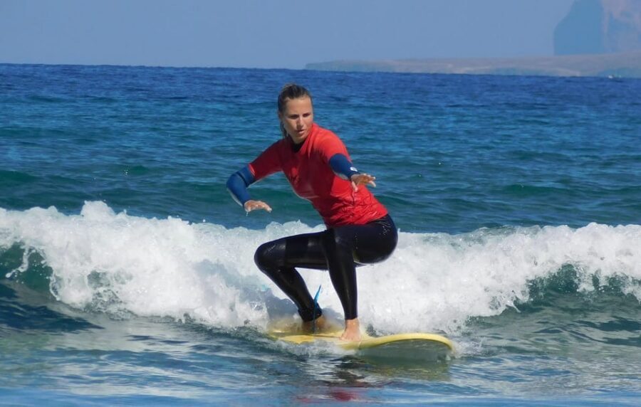 Kalufa Surf school in Caleta de Famara, Lanzarote - Gear Included: Wetsuit, Surfboard, and What to Bring