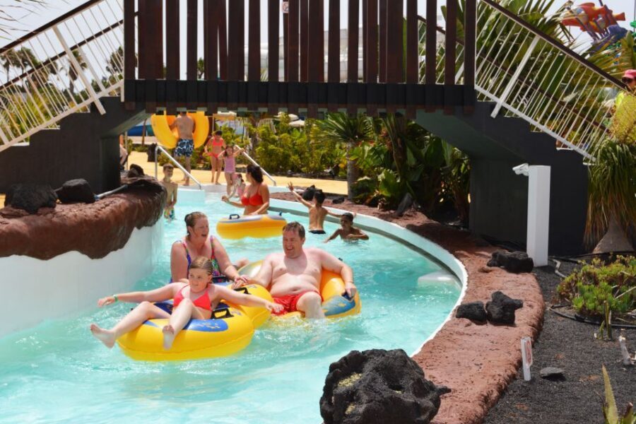 Lanzarote: Aqualava Waterpark Entrance Ticket - Slides, Lazy River, and the Saltwater Wave Pool
