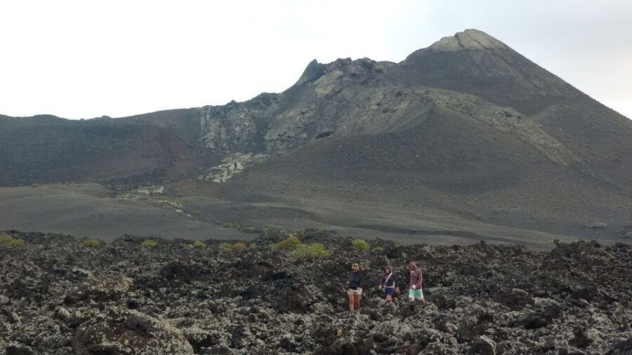 Lanzarote: Guided Volcano Hike with Transfers - Walking Across Hardened Lava Fields