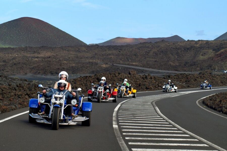 Lanzarote: three wheeler trike tour for three people - Learning the Trike: Paperwork, Helmet, Then You’re Off