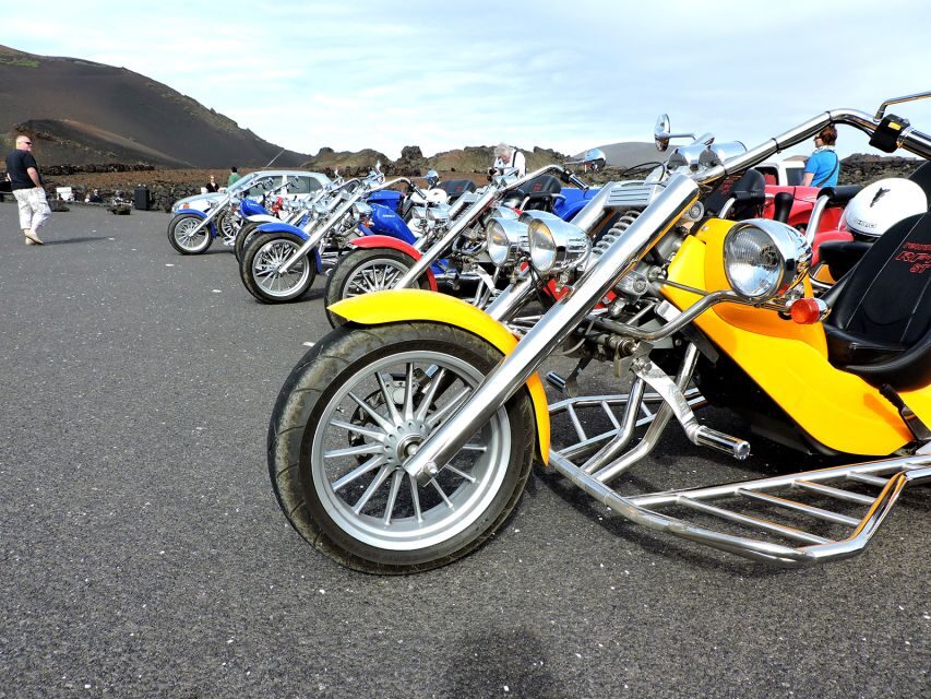 Lanzarote: three wheeler trike tour for three people - The 3-Hour Route: La Geria, Tinajo, Timanfaya, and La Santa