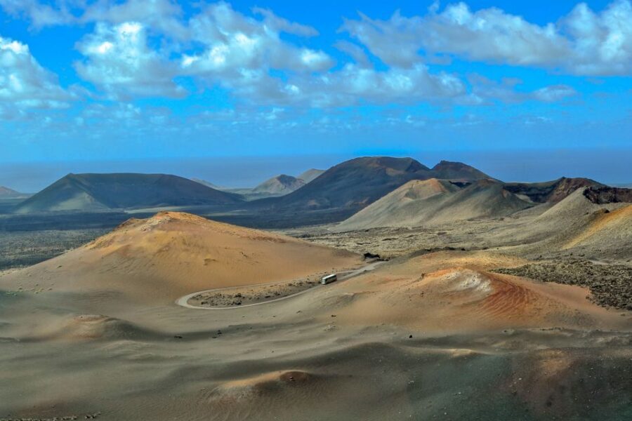 Lanzarote: Volcanos of Timanfaya and Caves Tour with Lunch - The Southern Coast Loop: Las Salinas de Janubio and Los Hervideros Views