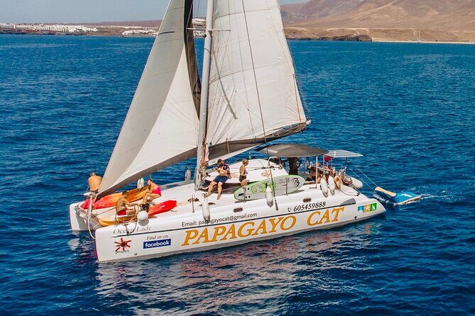 Luxury Catamaran Shared Sailing Experience - Playa de Papagayo: why this stop works for swimmers and snorkelers