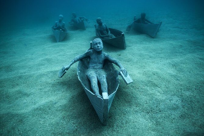 Museo Atlantico for certified divers - Playa Blanca Pickup and a Simple “Go, See, Return” Day