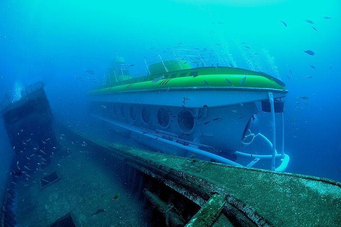 Submarine Safaris Lanzarote - Entering The Real Submarine at Puerto Calero