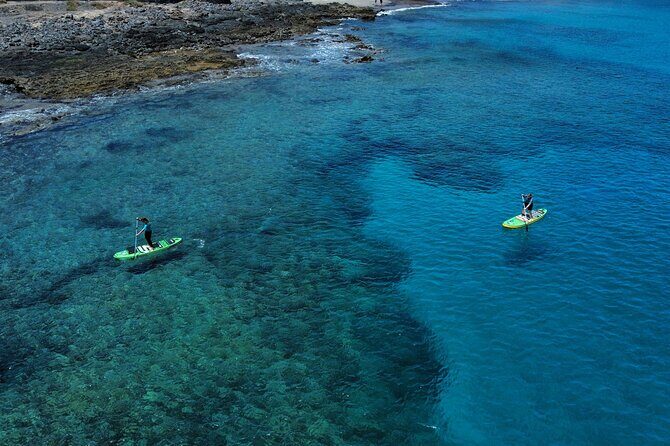 SUP Standup Paddling and Snorkeling Shared Experience - SUP on Lanzarote: balance, balance, and what to do about wind