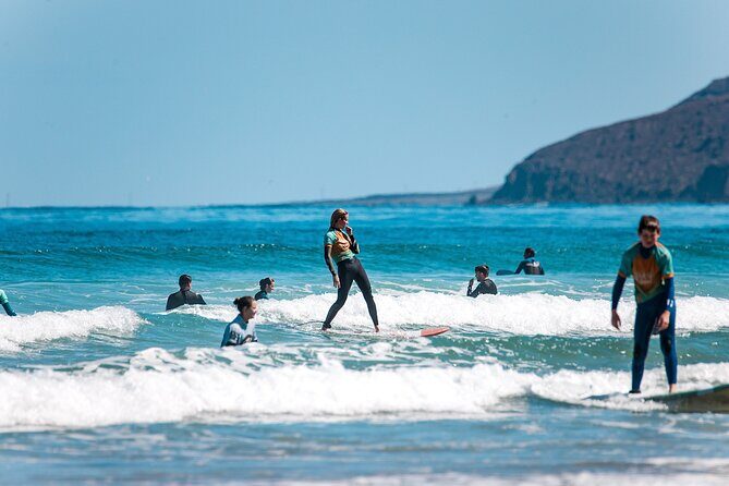 Surf Lesson for Beginners in Famara: Introduction in Surfing - What’s included with your surfboard, wetsuit, and rash vest